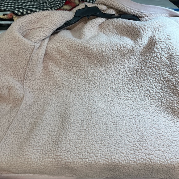 Cozy All Day Dusty Pink Open Front Sherpa Style Cardigan Women’s 2X - Picture 13 of 14